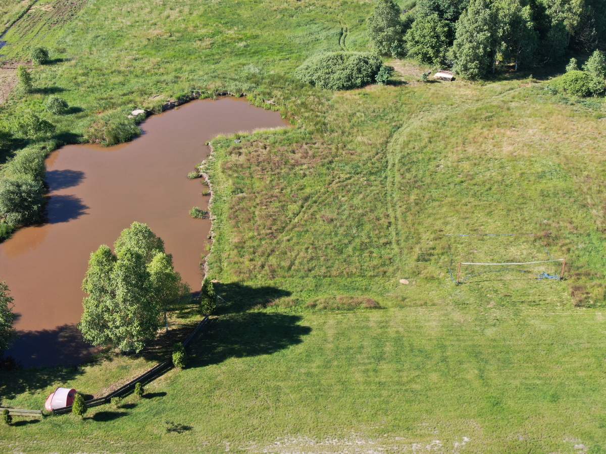 Staw na terenie obiektu